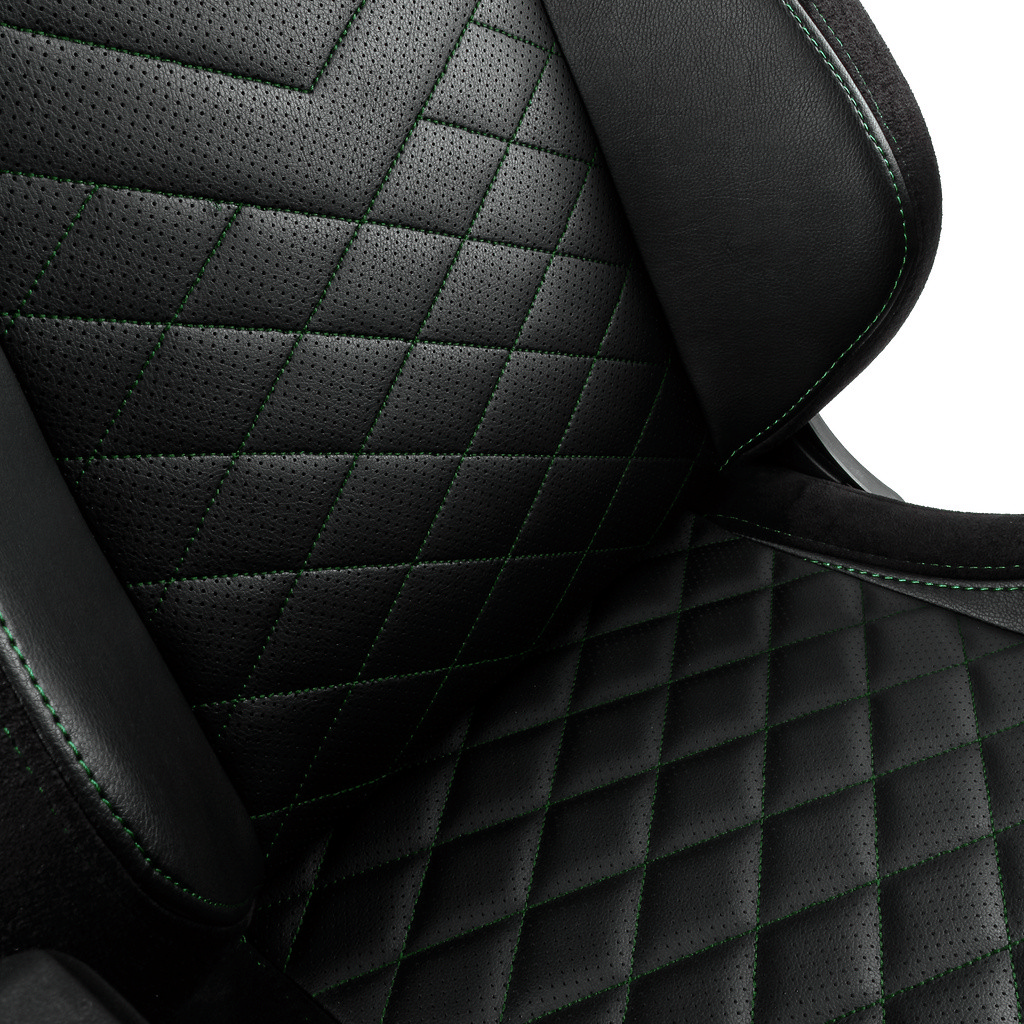 Игровое кресло Noblechairs Epic, Искусственная кожа, Черный/Зеленый