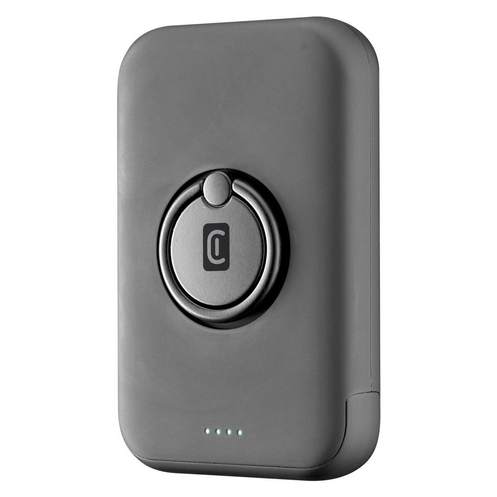 Wireless Power Bank Cellularline 5000mAh, MAG, Black
