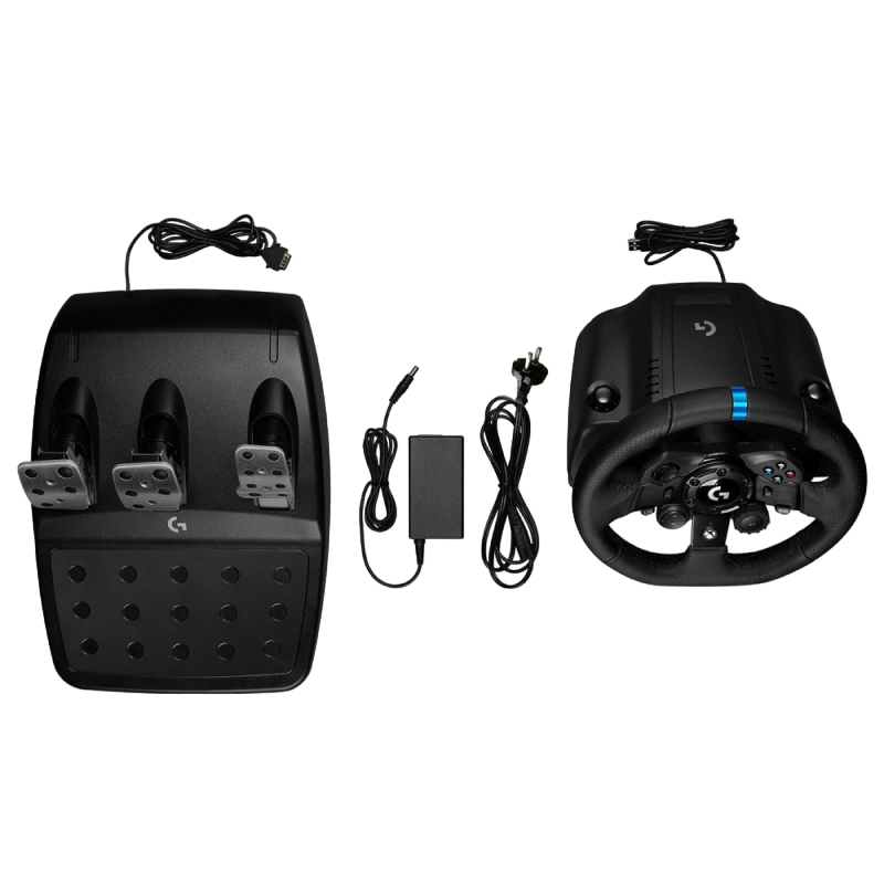 Игровой руль Logitech G923, Чёрный
