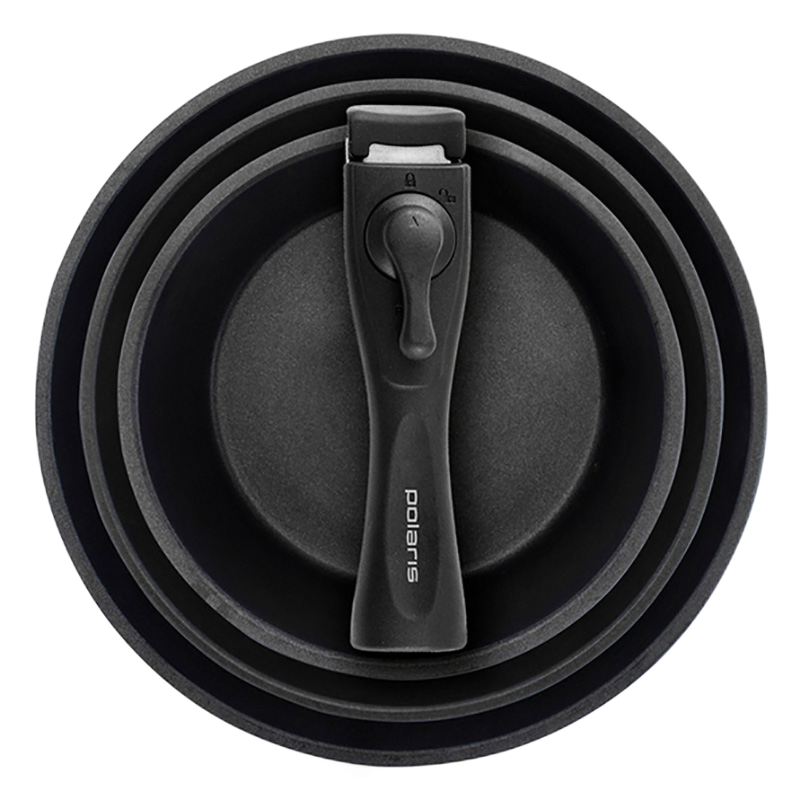 Набор посуды polaris easykeep-4dg, 1,7л, чёрный Thumbnail 2