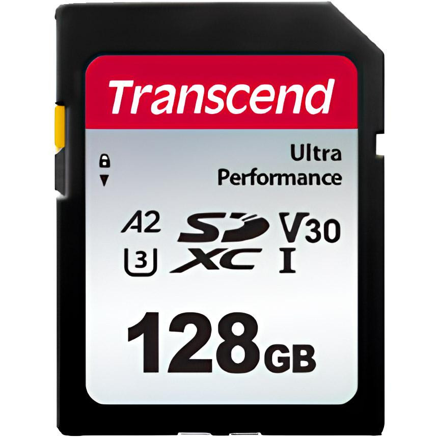 Карта памяти Transcend SDXC 340S, 128Гб (TS128GSDC340S)