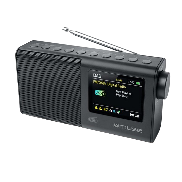 MUSE M-117 DB, Tuner DAB+, FM, LCD, Black
