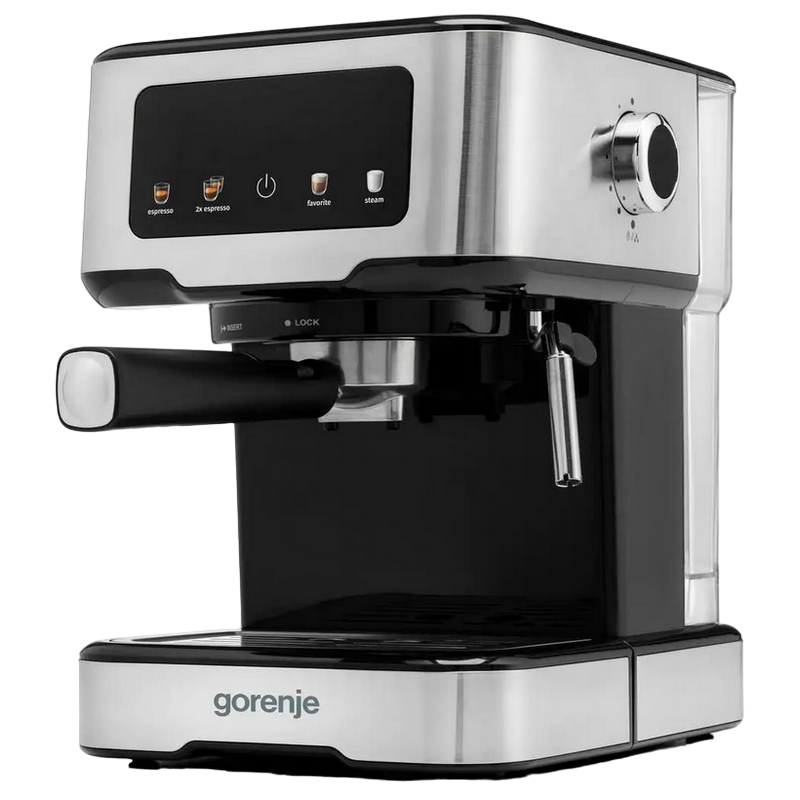 Cafetiera manuala Gorenje ESCM15CD, 1100W, Oțel inoxidabil