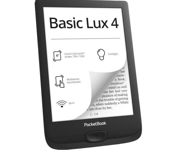 PocketBook Basic Lux 4, Ink Black, 6