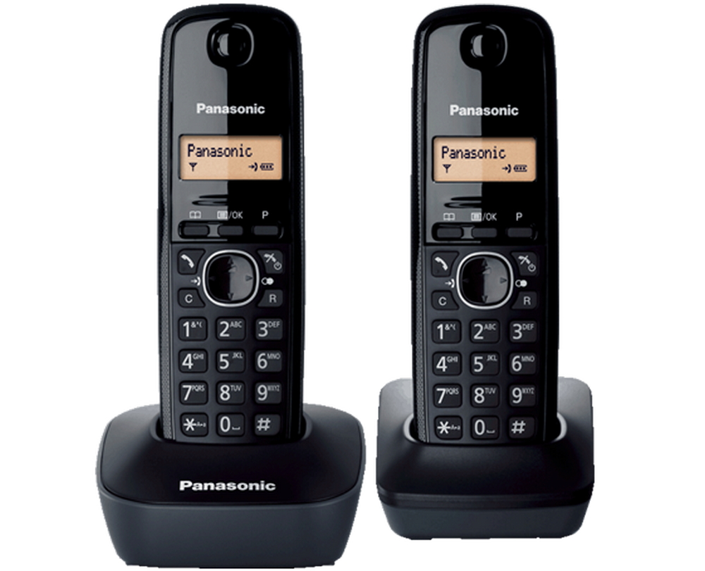 Telefon fără fir Panasonic KX-TG1612, Gri