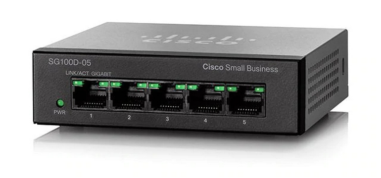 Switch de rețea Cisco SG110D-05, 5x 10/100/1000 Mbps