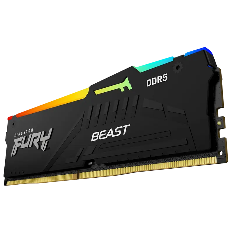 Memorie RAM Kingston FURY Beast RGB, DDR5 SDRAM, 5600 MHz, 16GB, KF556C36BBEAK2-16
