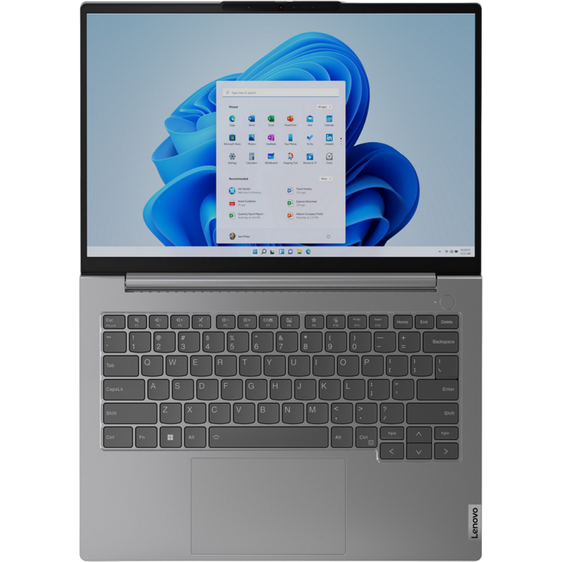 Laptop Business 14" Lenovo ThinkBook 14 G7 IML, Arctic Grey, Intel Core Ultra 5 125U, 16GB/512GB, Fără SO