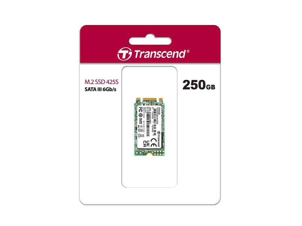 Накопитель SSD Transcend 425S, 250Гб, TS250GMTS425S