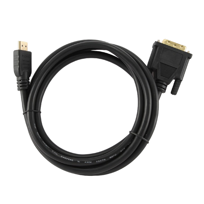 Видеокабель Cablexpert CC-HDMI-DVI-6, HDMI (M) - DVI-D (M), 1,8м, Чёрный
