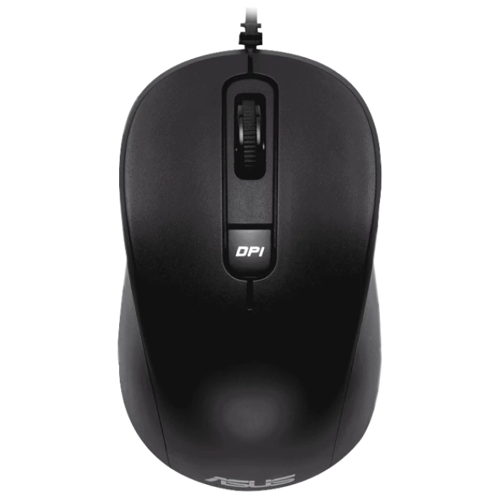 Mouse Asus MU101C Silent, Optical, 1000-3200 dpi, 4 buttons, Ambidextrous, Black