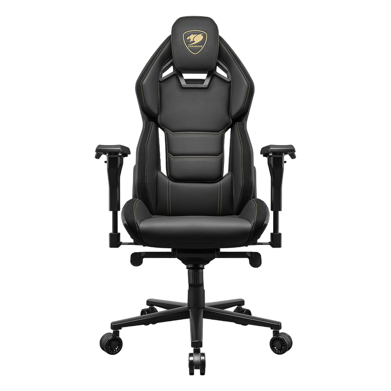 Scaun Gaming Cougar Hotrod Royal, PVC Piele, Negru/Auriu