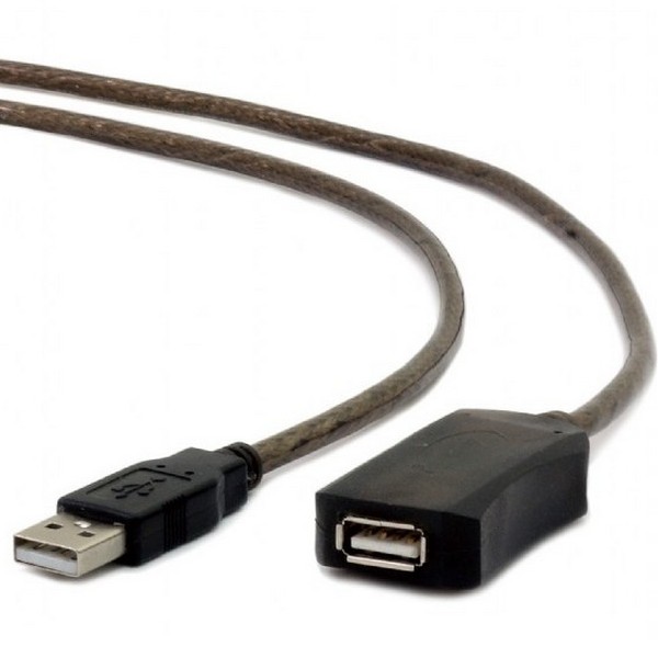 Cable USB,USB AM/AF, 5.0 m, Active  USB2.0, Cablexpert, UAE-01-5M