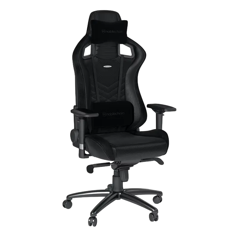 Игровое кресло Noblechairs Epic, Искусственная кожа, Черный/Красный