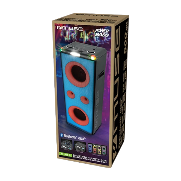 Портативная колонка MUSE M-1958 DJ, Чёрный