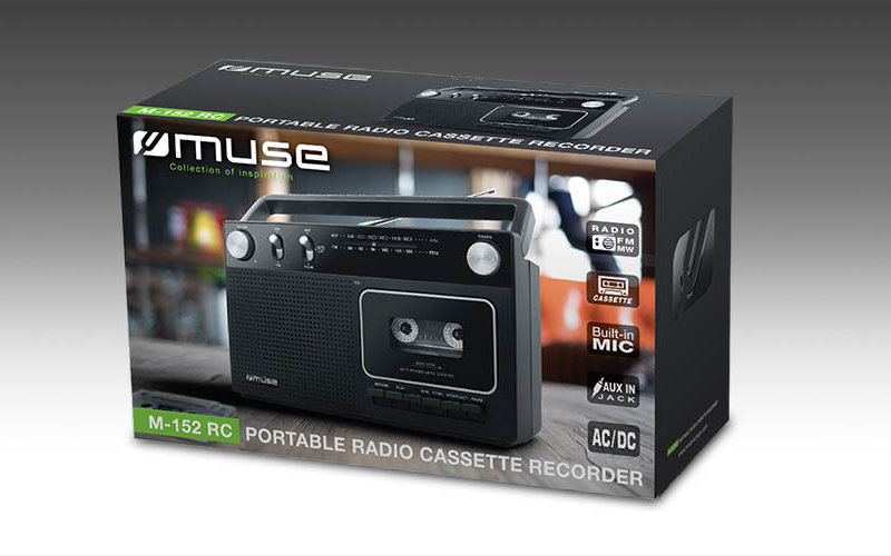 Портативное радио MUSE M-152 RC, Чёрный