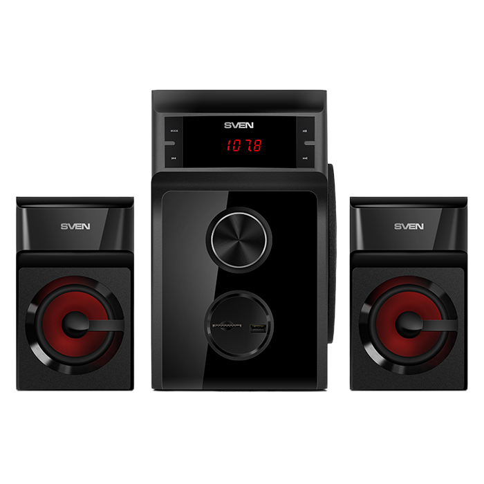Компьютерные колонки 2.1 SVEN MS-302, Чёрный