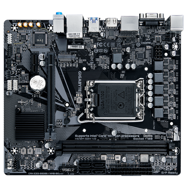 Placă de bază Gigabyte H610M S2H V2, LGA1700, Intel H610, Micro-ATX