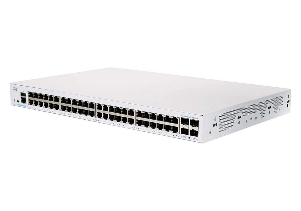 Switch de rețea Cisco CBS350-48T, 48x 10/100/1000 Mbps, 4x SFP