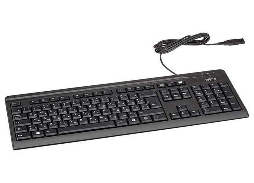 Tastatură Fujitsu KB410, Cu fir, Negru
