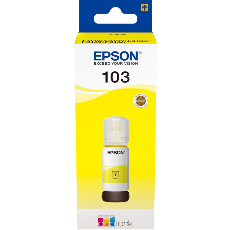 Ink  Epson T00S44A, 103 EcoTank Yellow ink bottle