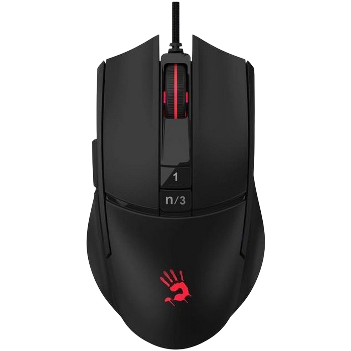 Gaming Mouse Bloody L65 Max, 100-12000 dpi, 7 buttons, RGB, 250 IPS, 35G, RGB, USB, Black