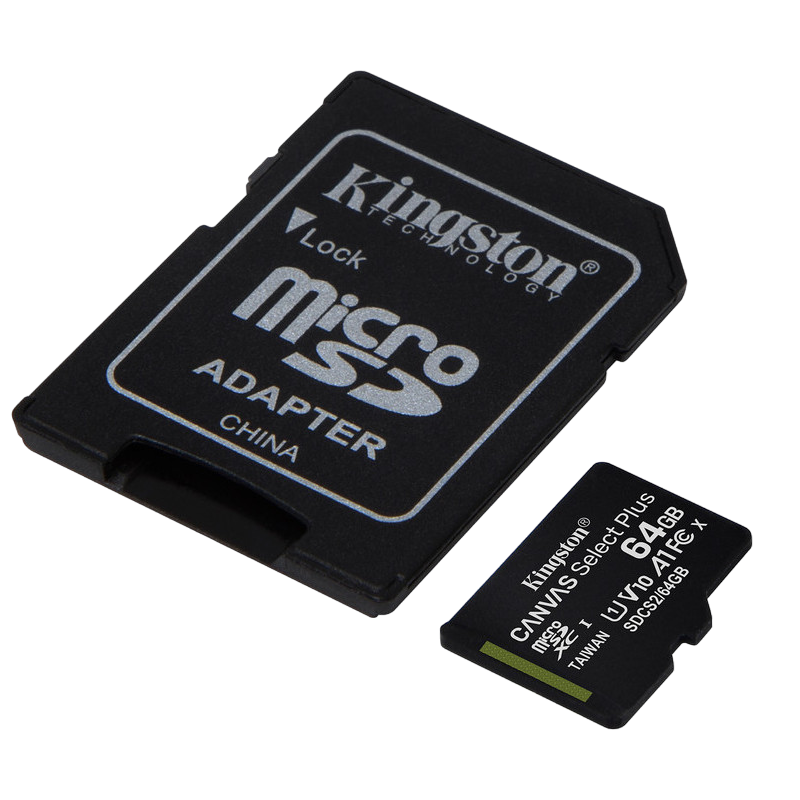 Карта памяти Kingston Canvas Select+, 64Гб (SDCS2/64GB)