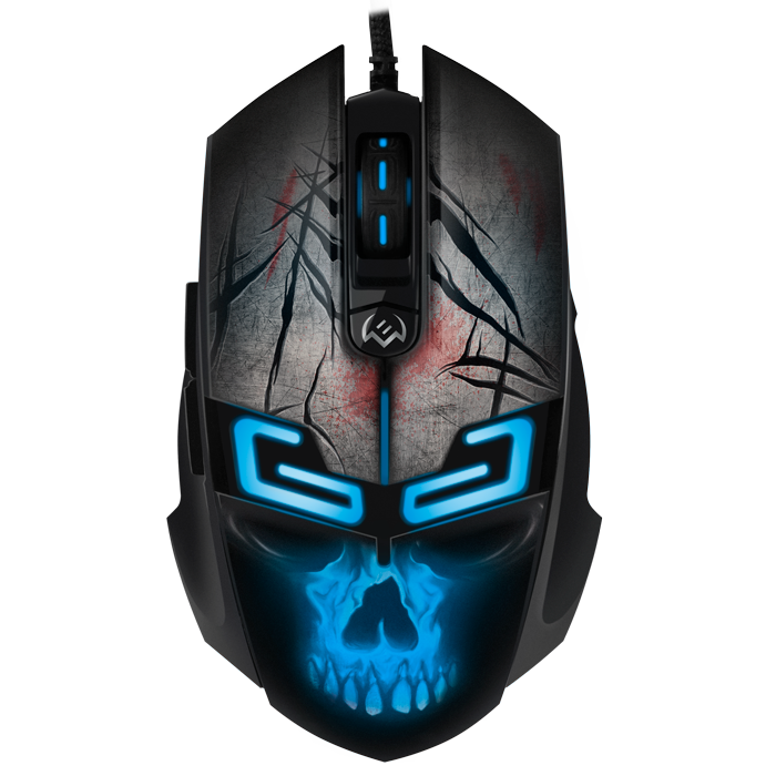 Gaming Mouse SVEN RX-G805, 500-8000 dpi, 6 buttons, Programmable, RGB, Backlight, Black, USB