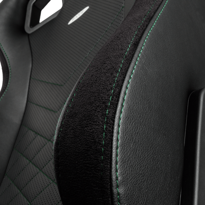 Игровое кресло Noblechairs Epic, Искусственная кожа, Черный/Зеленый