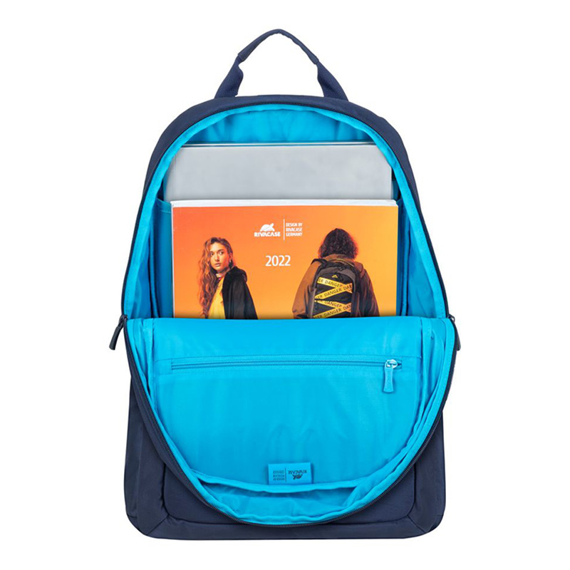 Rucsac pentru Laptop RivaCase 7561, 15.6", Poliester RPET ECO-FRIENDLY, Albastru-închis