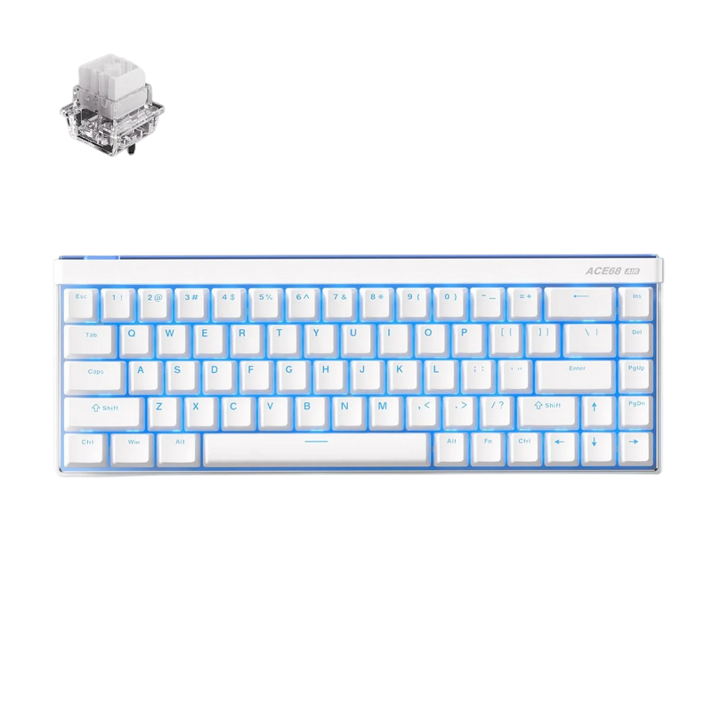 Tastatură MCHOSE Ace 68 Air Mecanic Alb