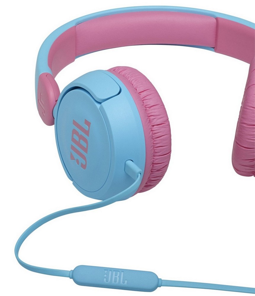 Детские наушники JBL JR310, Bluetooth/Проводное аналоговое, Голубой
