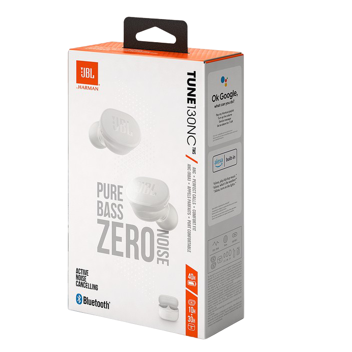 True Wireless JBL Tune 130NC White