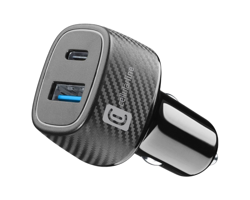 Car Charger Cellular,Dual Kit 18W+ PD 30W, Black