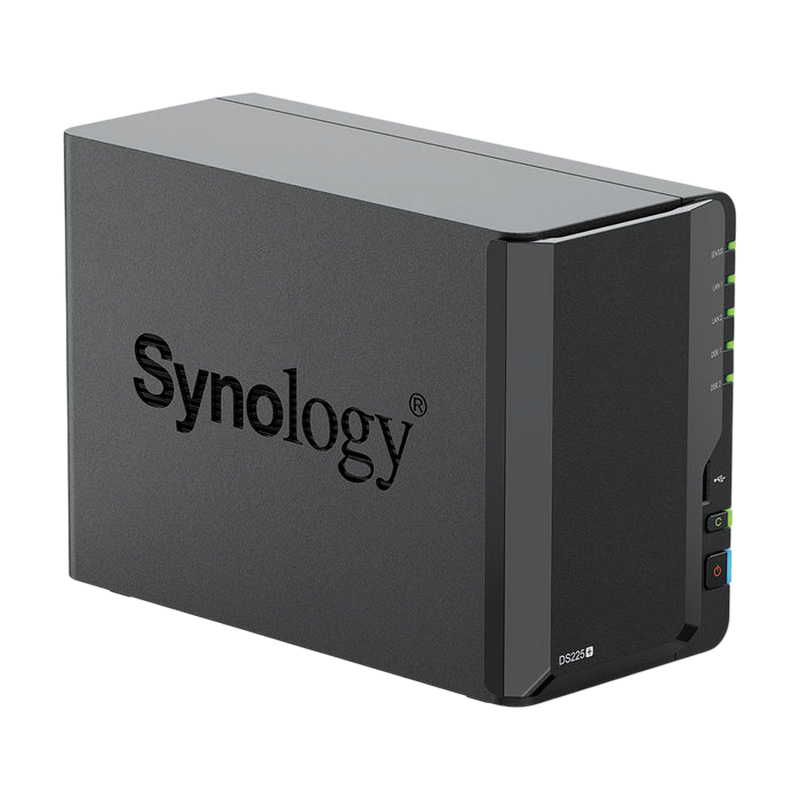 Сетевое хранилище SYNOLOGY DS225+, Черный