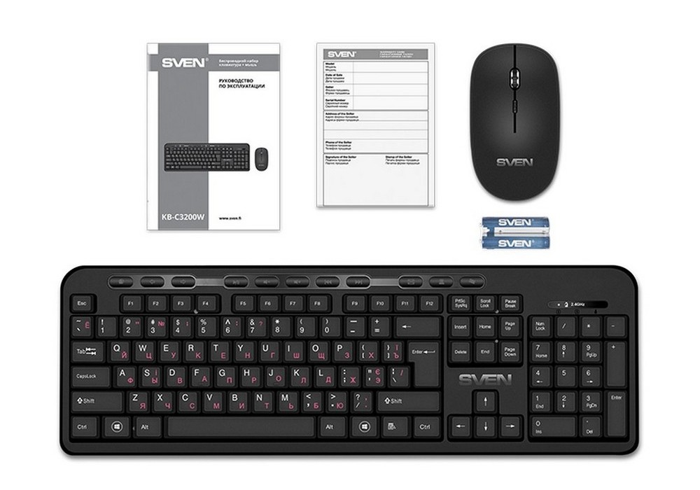 Клавиатура и мышь SVEN KB-C3200W