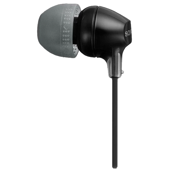 Гарнитура для мобильных телефонов SONY MDR-EX15LP, Проводной аналоговый, Чёрный