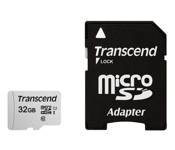 .32GB MicroSD (Class 10) UHS-I (U1),+SD adapter, Transcend 