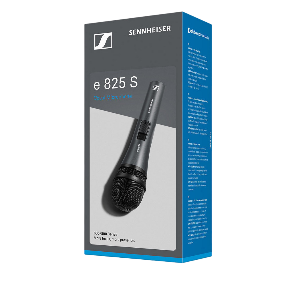 Microphone  Sennheiser "E 825-S". 80 – 15000 Hz, cable XLR-3