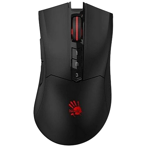 Wireless Gaming Mouse Bloody R90 Plus, 100-5000dpi, 8 buttons, 25G, 250IPS, Rechargeable, Black