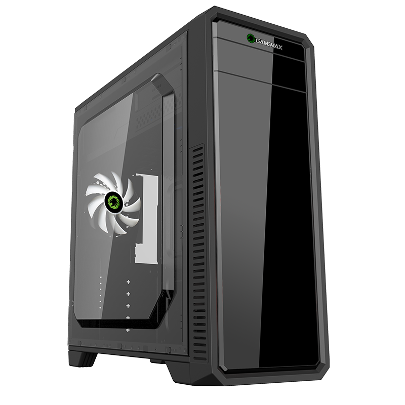 Компьютерный корпус Gamemax G561-FRGB, Midi-Tower, ATX, Чёрный