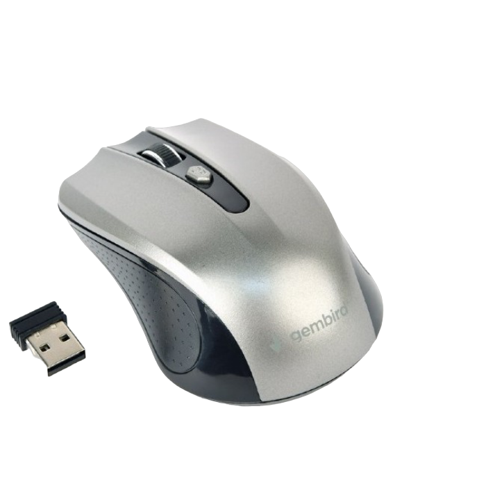 Беcпроводная мышь Gembird MUSW-4B-04-BG, Чёрный/Серый