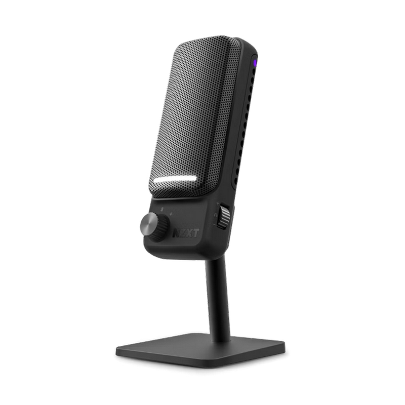 Microphones NZXT Capsule Elite, 25mm, Cardioid, Integrated Pop Filter, Metal stand, On-Mic Controls,