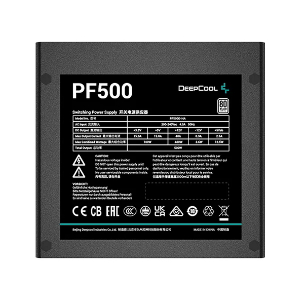 Sursă Alimentare PC Deepcool PF500, 500W, ATX
