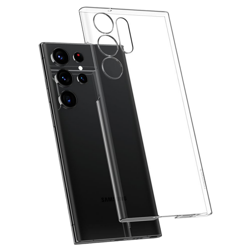 Spigen Samsung S23 Ultra, Airskin, Crystal Clear