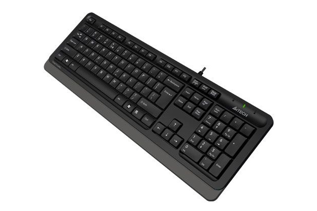 Клавиатура A4Tech FK10, Проводное, Чёрный/Серый