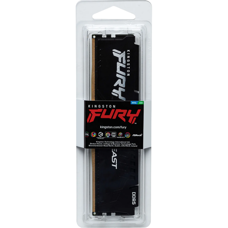 Memorie RAM Kingston FURY Beast, DDR5 SDRAM, 6000 MHz, 16GB, KF560C30BB-16