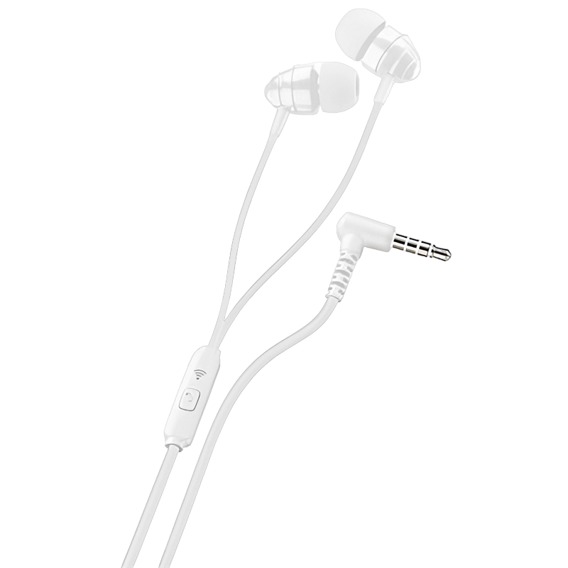 Ploos In-ear earphones with mic, White