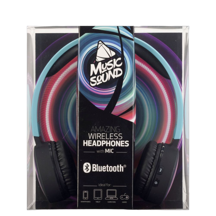 Наушники для домашнего развлечения Cellularline Music Sound, Bluetooth, Голубой