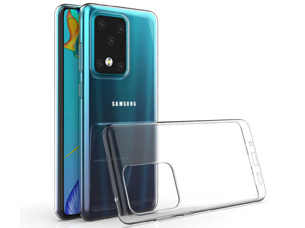 Cellular Sam. (Gal. S20 +), Rubber Case Fine, Transparent